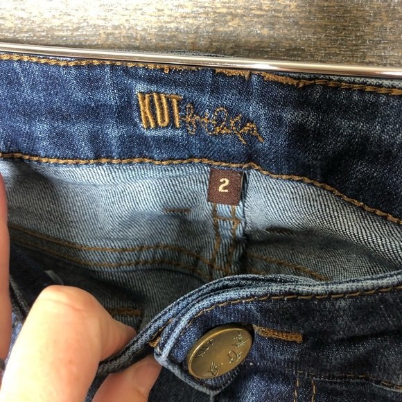 Kut from the Kloth size 2 distressed straight leg jeans - Picture 2 of 5